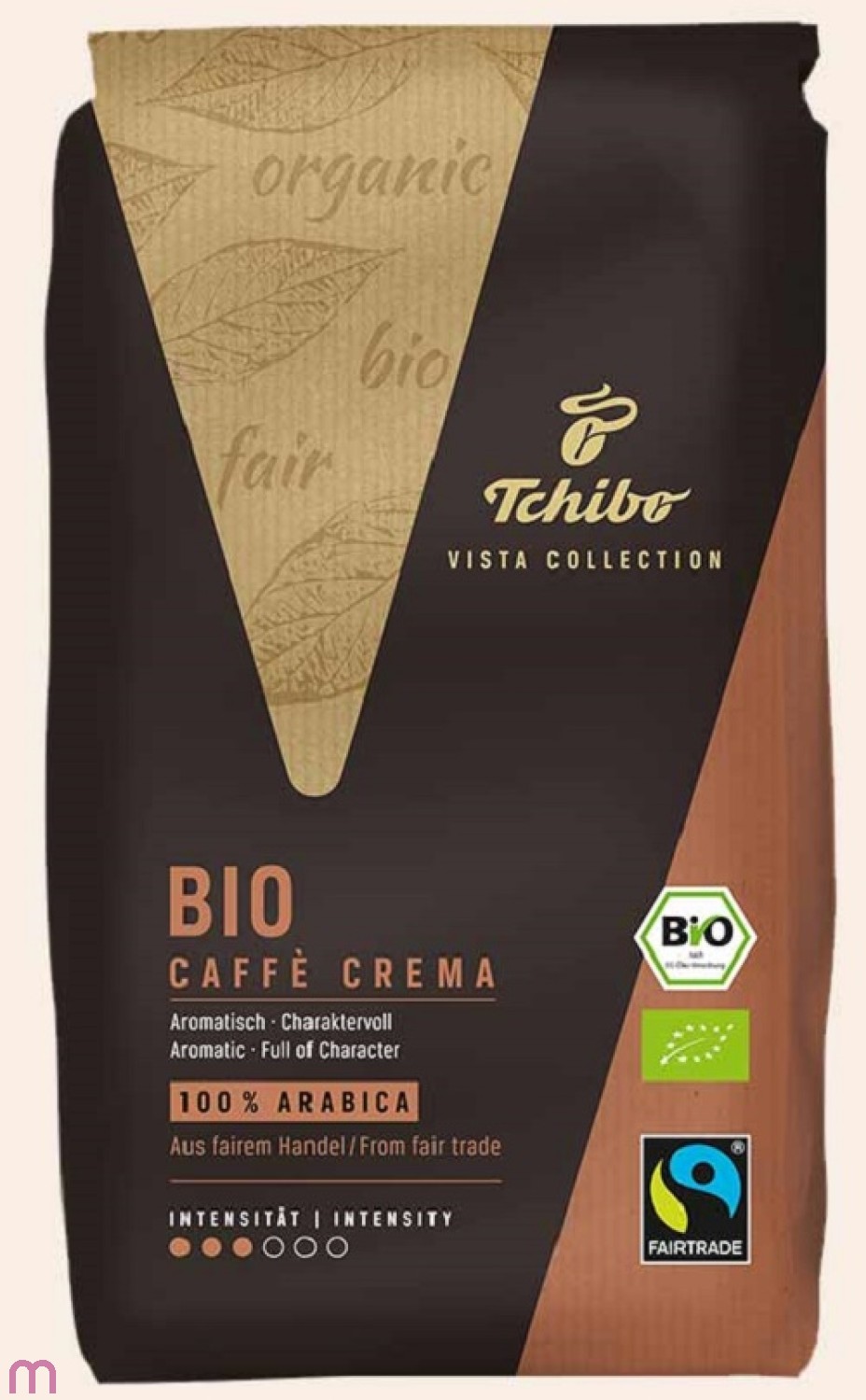 Tchibo BIO Fairtrade Vista Cafe Creme 1 kg  Ganze Bohne