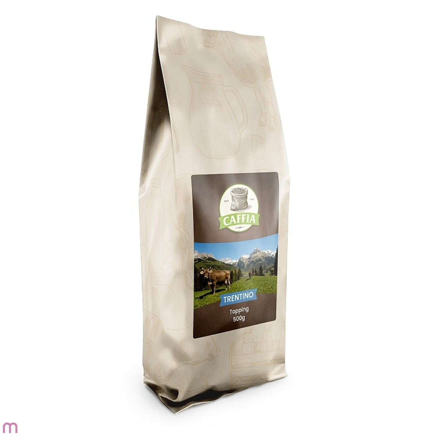 Caffia Trentino Topping 500g granuliertes Milchtopping