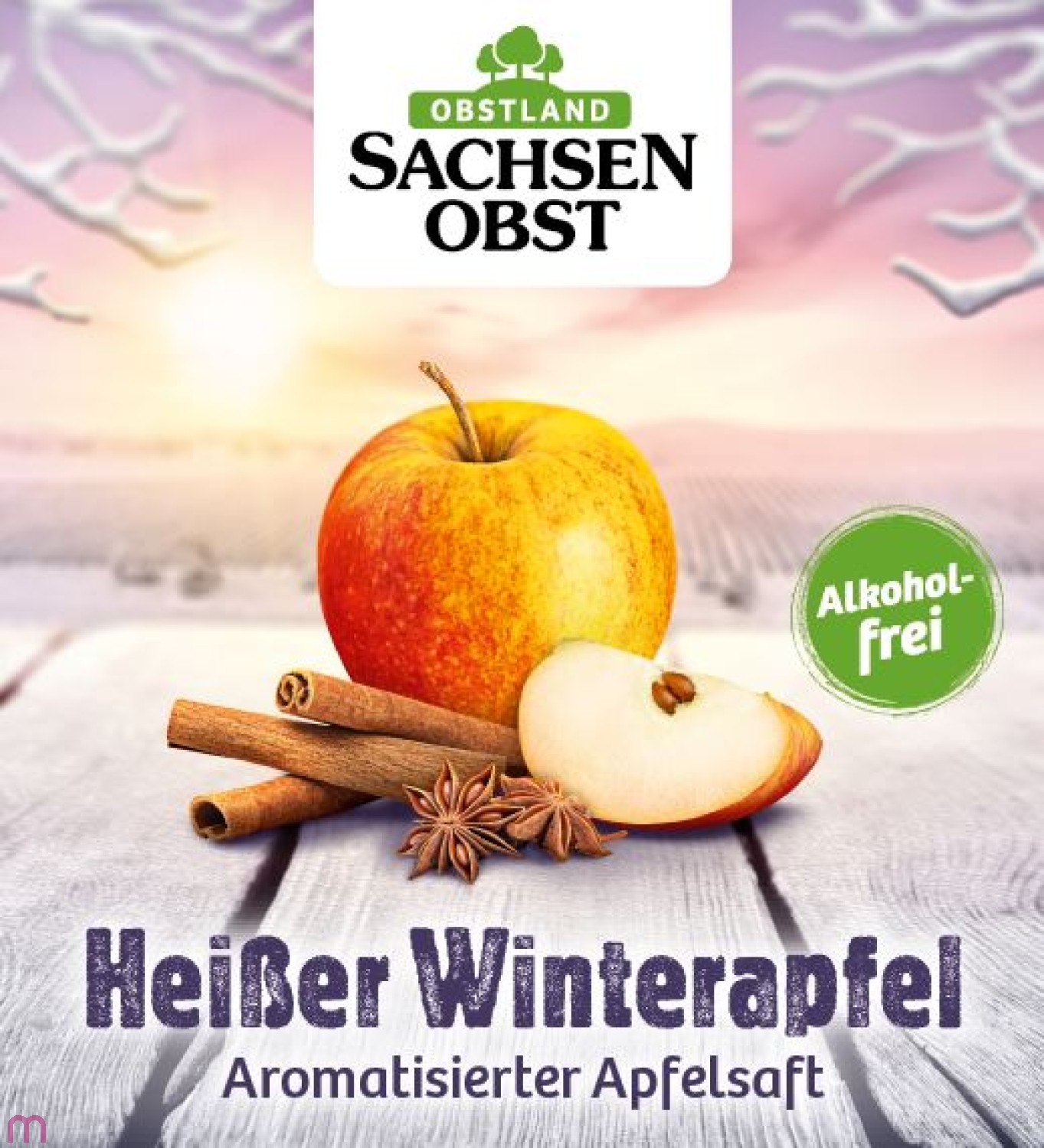Sachsenobst Heißer Winterapfel aromatisierter Apfelsaft 10 Liter Bag-in-Box, alkoholfrei