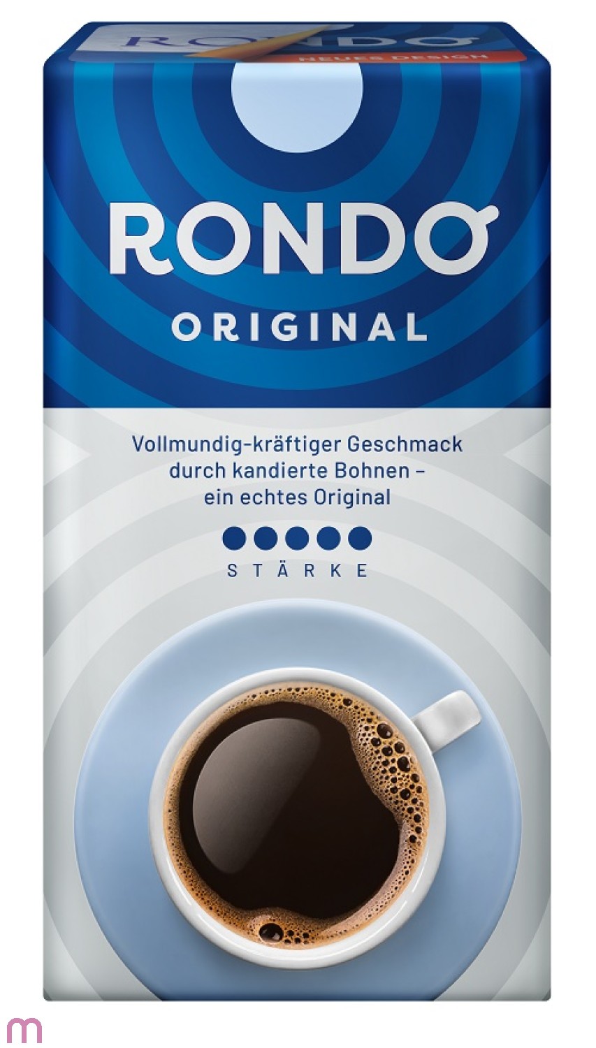Röstfein RONDO Original Filterkaffee Gemahlen vakuumverpackt 500g
