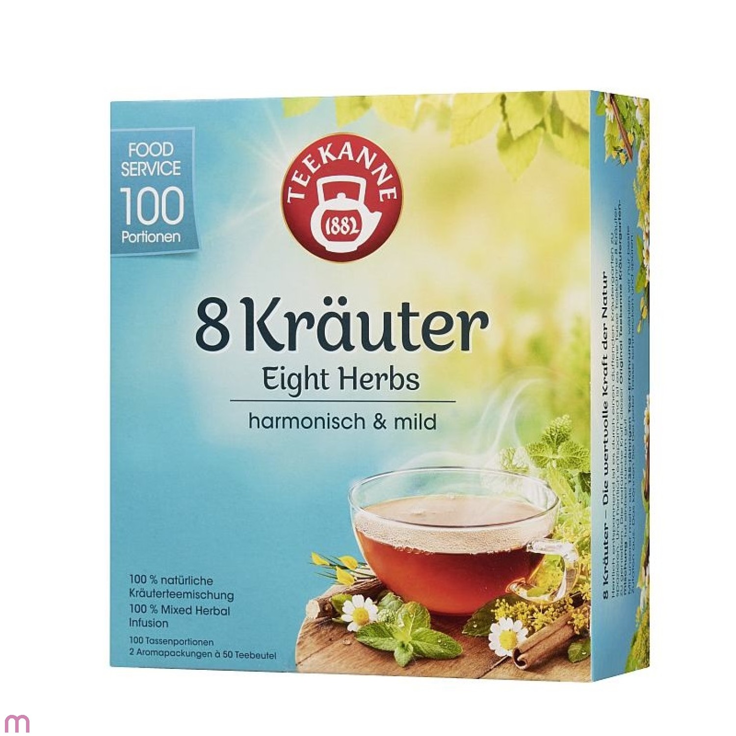 Teekanne 8 Kräuter 100 x 1,25g Teebeutel