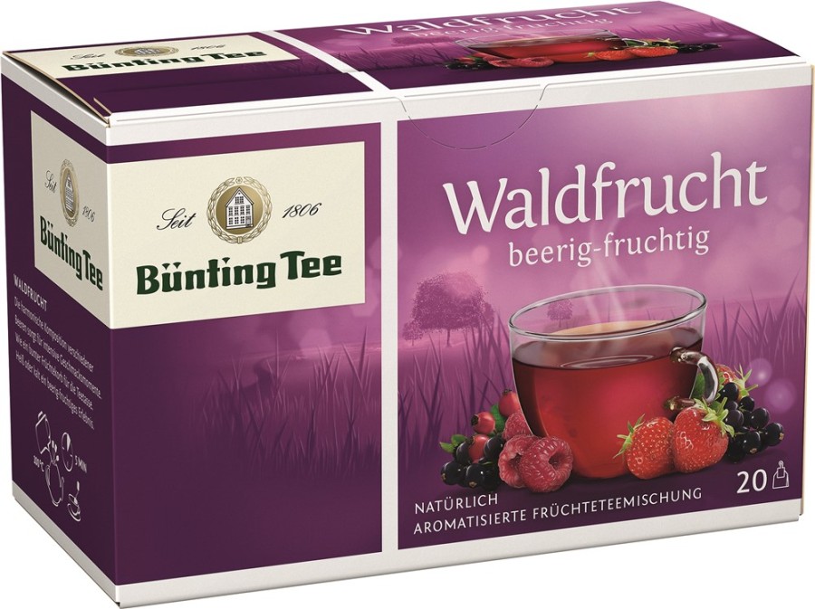 Bünting Tee Waldfrucht Früchtetee 20 x 2,5g Teebeutel
