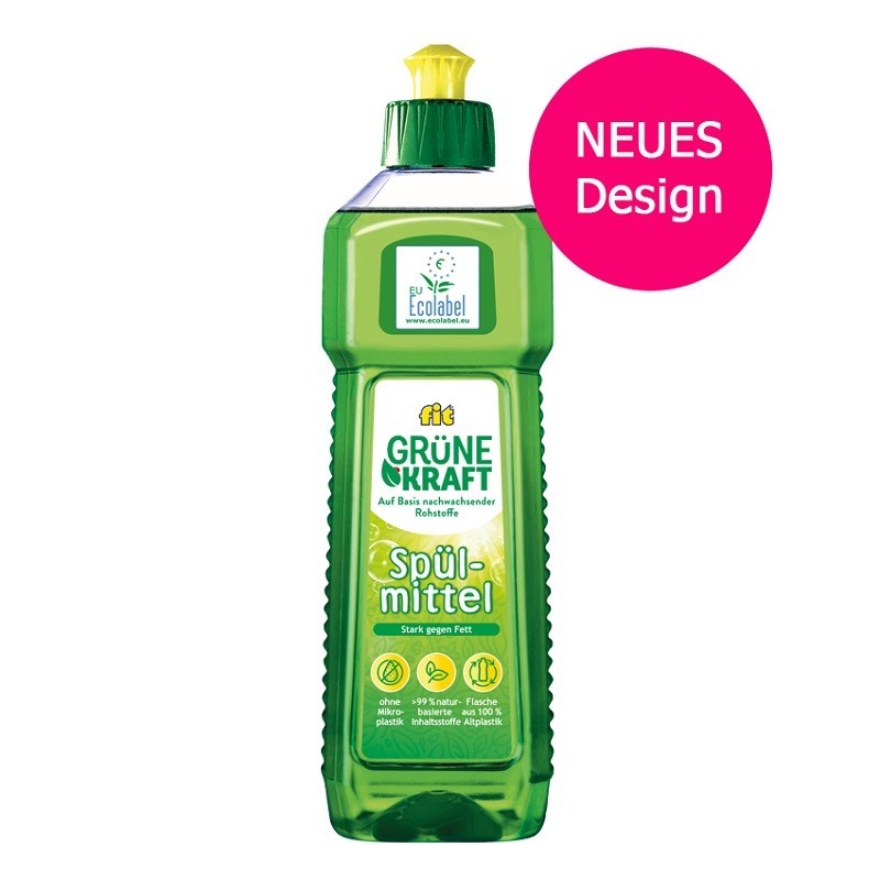 fit Grüne Kraft Handspülmittel 500ml Flasche, vegan, 100% Altplastik