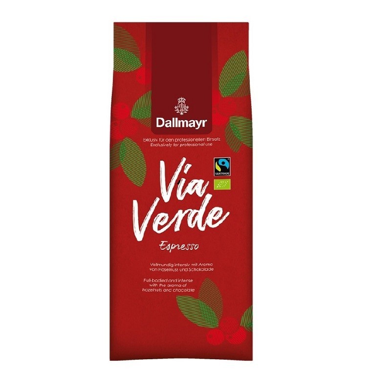 Dallmayr Via Verde Espresso 6 x 1kg  Ganze Bohne, Bio Fairtrade