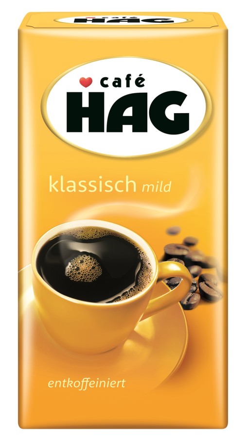 Cafe HAG klassisch mild entkoffeiniert Filterkaffee  12 x 500g Gemahlen