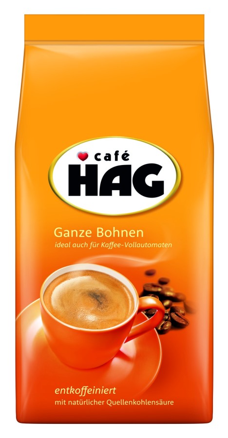 Café Hag Klassisch mild entkoffeiniert 12 x 500g Ganze Bohne