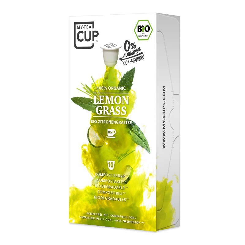 My-Cups Box Lemon Grass Kräutertee 10 Kapseln, Bio, 0% Alu