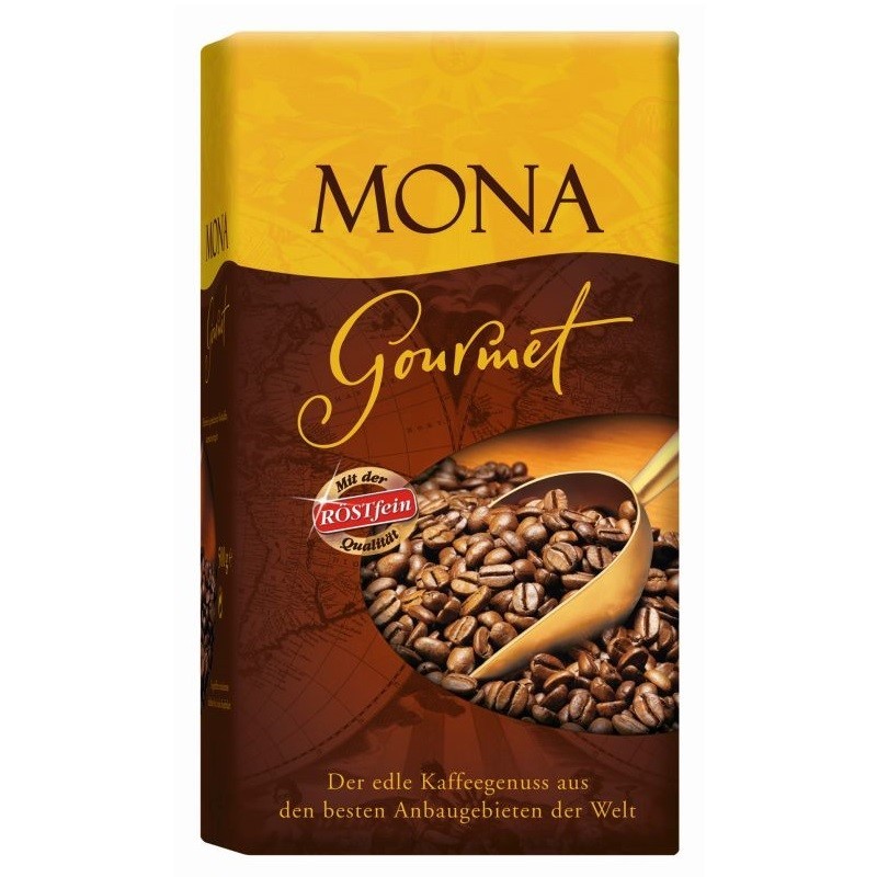 Röstfein Mona Gourmet Filterkaffee Gemahlen vakuumverpackt 500g
