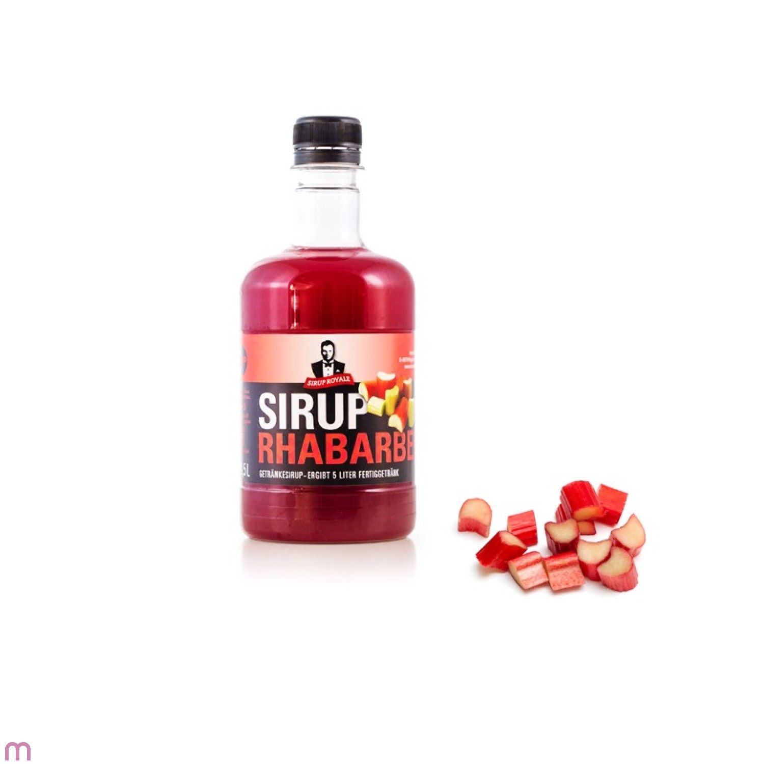 Sirup Royale Rhabarber 0,5 Liter für Erfrischungsgetränke
