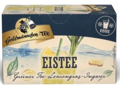 Goldmännchen Tee Eistee Grüner Tee Lemongras-Ingwer 20 x 1,5g Tassenportionen