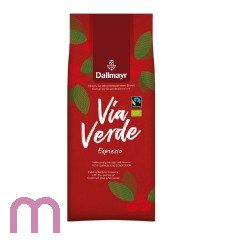 Dallmayr Via Verde Espresso 6  x 1kg Ganze Bohne, Bio Fairtrade