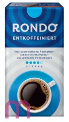Röstfein Rondo Melange entcoffeiniert Filterkaffee Gemahlen vakuumverpackt 12 x 500g