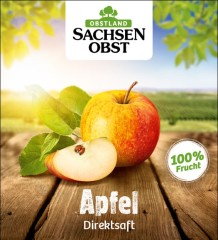 Sachsenobst Apfelsaft Direktsaft 3 Liter Bag-in-Box