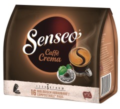 Senseo Caffé Crema Röstkaffee 16 Pads  UTZ zertifiziert