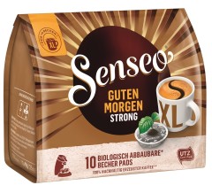 Senseo Guten Morgen Strong XL Röstkaffee 10 Pads  UTZ zertifiziert