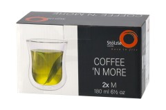 Stölzle Lausitz Kaffeeglas / Teeglas M 0,18 l  Coffee N More 2er-Set