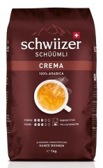 Schwiizer Schüümli Crema  8 x 1kg Ganze Bohne, UTZ certified