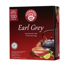 Teekanne Earl Grey Schwarzer Tee 100 x 1,75g Teebeutel, Rainforest Alliance