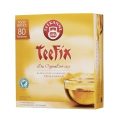 Teekanne Teefix Schwarzer Tee 80 x 1,75g Teebeutel, Rainforest Alliance