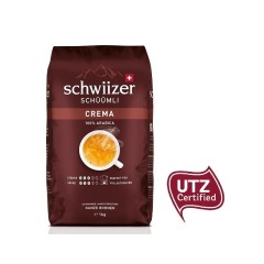Schwiizer Schüümli Crema  8 x 1kg ganze Bohne, UTZ zertifiziert