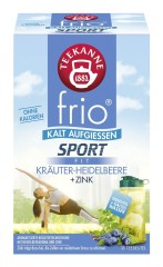 Teekanne frio Sport Fit Kräuter-Heidelbeere 18 Teebeutel