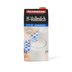 Naarmann H-Milch 3,5% Fett 1L Ein-Dreh-Verschluss 12 x 1 Liter Tetrapack