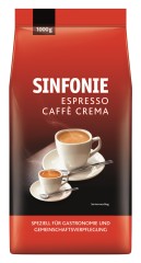 Jacobs Sinfonie Espresso Caffè Crema  8 x 1kg Ganze Bohne, Hybridbohne