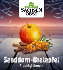 Sachsenobst Fruchtglühwein Sanddorn-Bratapfel 10 Liter Bag-in-Box