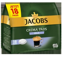 Jacobs Crema Mild Röstkaffee 10 x 18 Pads  UTZ zertifiziert