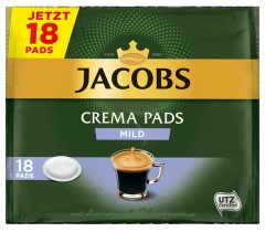 Jacobs Crema Mild Röstkaffee 18 Pads  UTZ zertifiziert