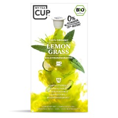 My-Cups Master-Box Lemon Grass Kräutertee 10 x 10 Kapseln, Bio, 0% Alu