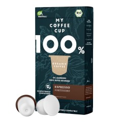My-Cups Megabox Espresso Fortissimo 100 x 5,5g Kapseln, Bio, 0% Alu