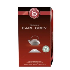Teekanne Premium Earl Grey Schwarzer Tee 20 x 2g Teebeutel, Rainforest Alliance