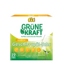 fit Grüne Kraft Alles-in-1 Geschirrspül-Tabs 22 Tabs